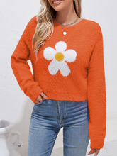 Fluffy-Printed-Long-Sleeve-Orange-1